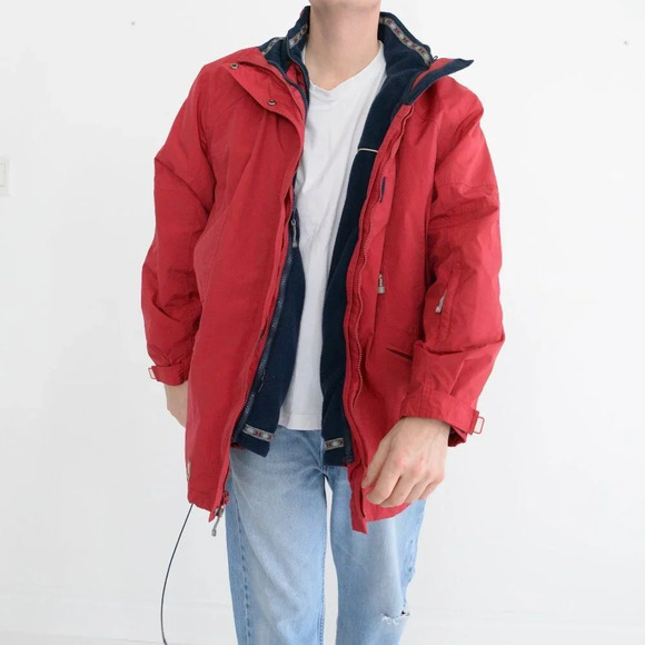 Vintage Alpinetek Red w/ Removable Nylon & Fleece Liner Size 20W - Picture 1 of 15